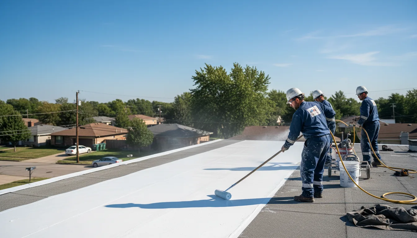Commercial roof coating in Aurora, ME near me